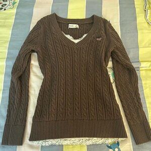 Hollister cable knit sweater